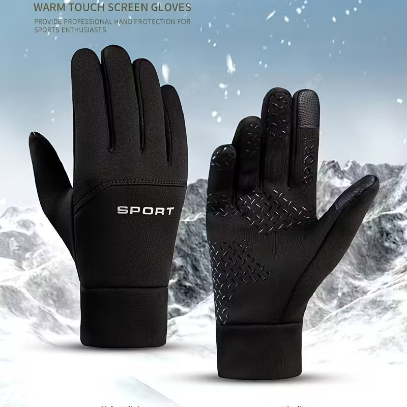 Gloves, Touch Screen Compatible, Anti-Slip Grip, Hand Washable